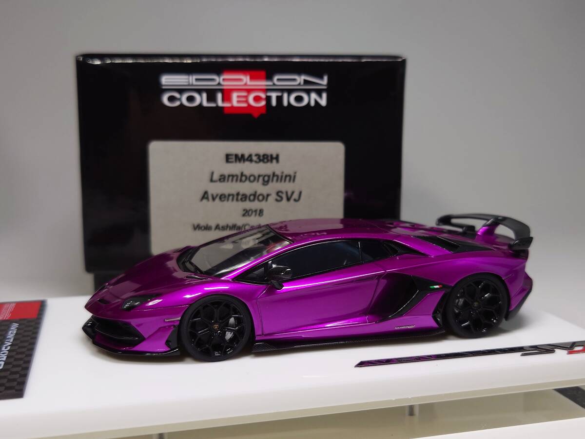 メイクアップ/アイドロン 1/43 Lamborghini Aventador SVJ Viola Ashifa(Carbon Package) Limited 100 pcs.の画像1