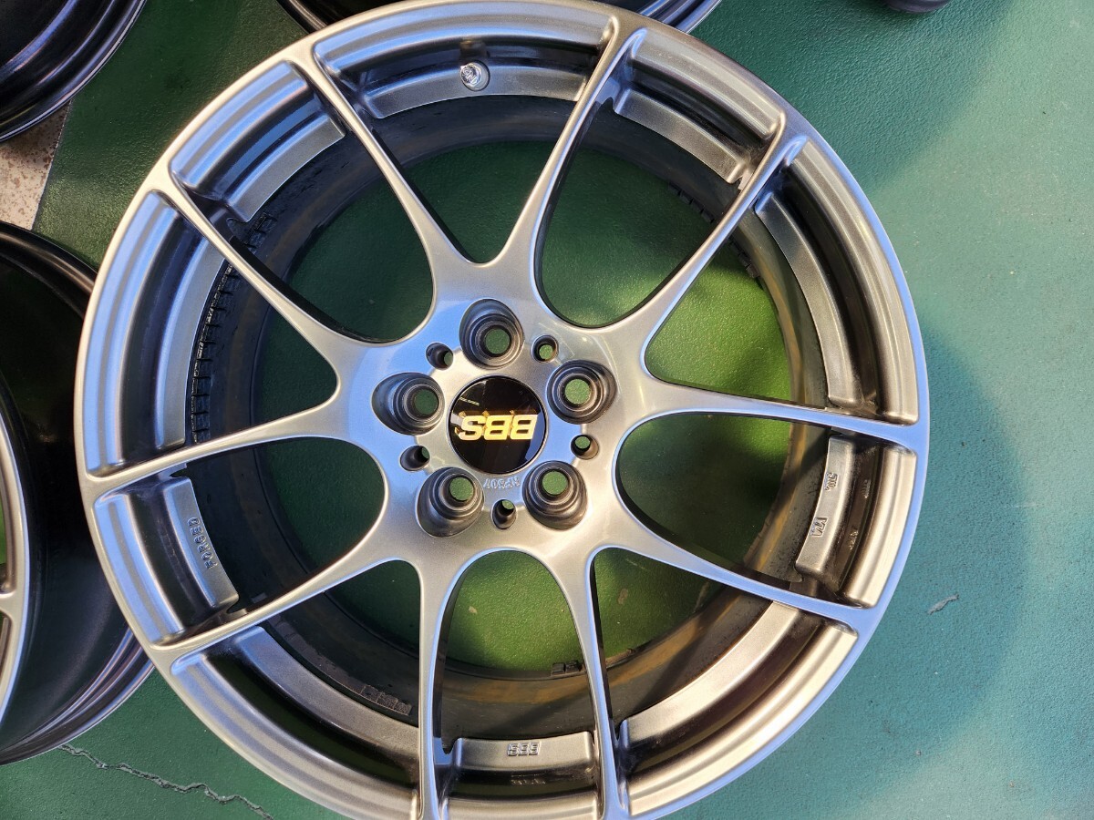 1円売り切り！BBS RF507 17x7J+48 美品　5穴PCD100 86BRZレガシィインプレッサXVカローラツーリングプリウス鍛造軽量_画像4