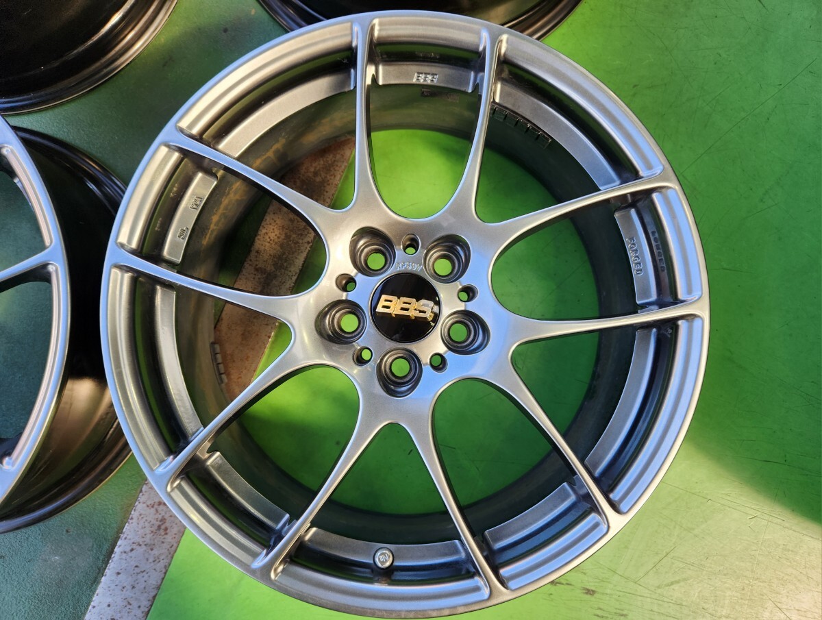 1円売り切り！BBS RF507 17x7J+48 美品　5穴PCD100 86BRZレガシィインプレッサXVカローラツーリングプリウス鍛造軽量_画像3