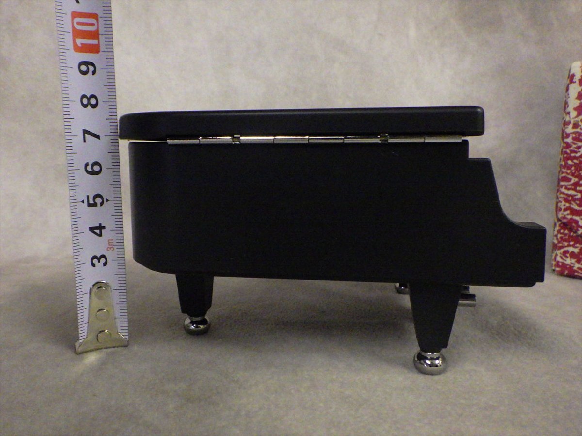 ◎53 当時物 送料無料 未使用 メゾ ピアノ Mezzo piano 日本製 オルゴール 動作品 いとしのエリー ジュエリーボックス ケース_画像6