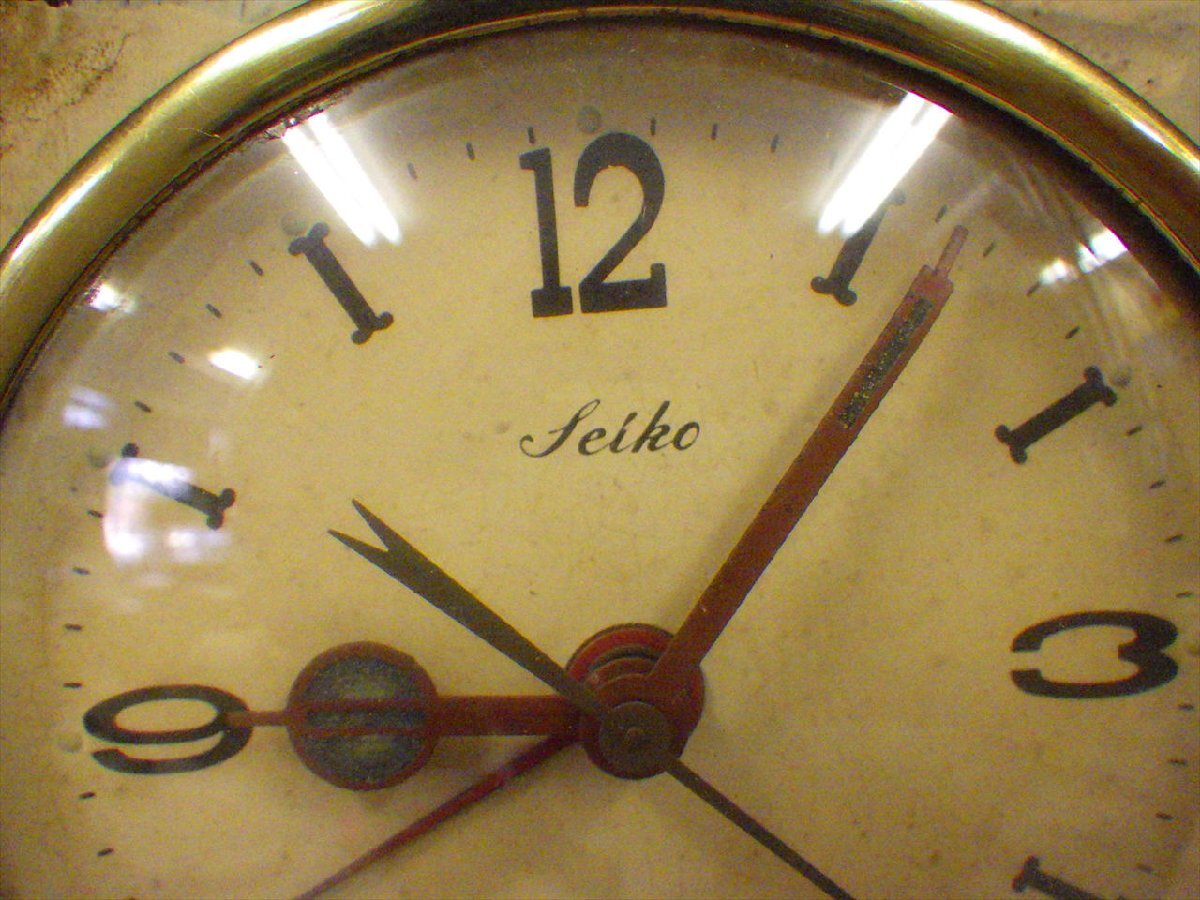 S20 当時物 SEIKO セイコー 日本製 家型 木製 機械式 置時計 オルゴール さくらさくら 動作品 和風 昭和 レトロ アンティーク 手巻き_画像2