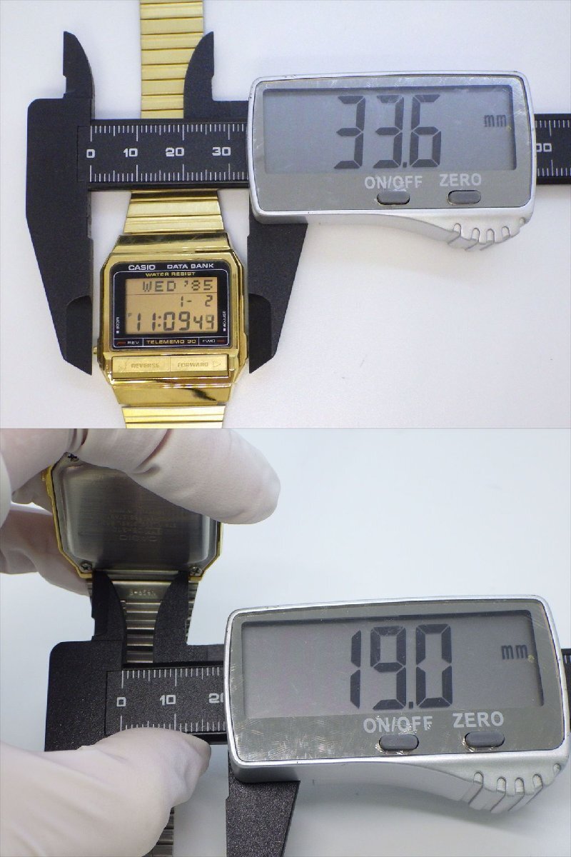A21 送料無料 当時物 CASIO カシオ DATA BANK データバンク DB-310 デジタル 動作品 腕時計_画像9