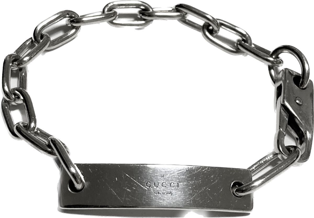 GUCCI グッチ SILVER 925 チェーンブレスレット シルバー 銀製 GUCCI グッチ SILVER 925 チェーンブレスレット シルバー 銀製