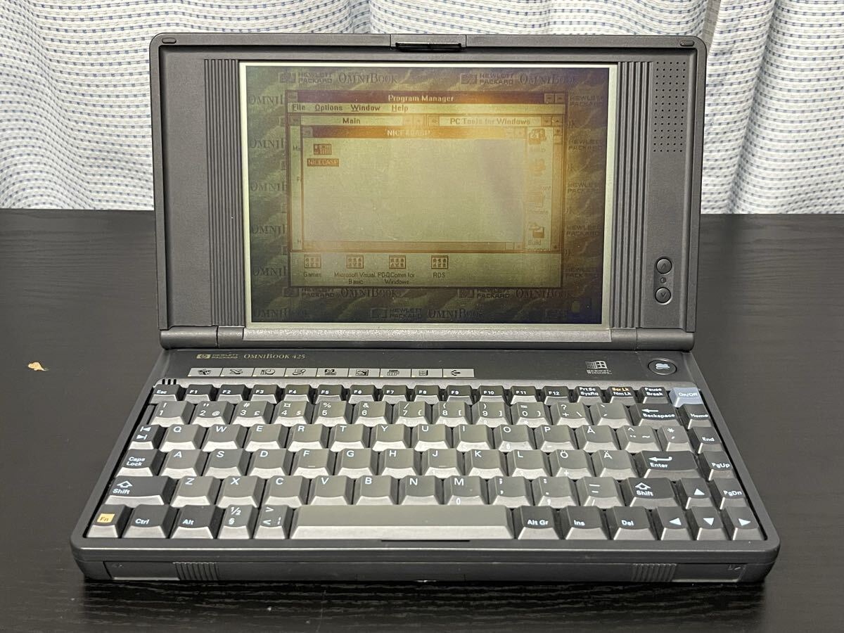 HP Omnibook 425/Windows3.1/DOS PC/HP 200LX/レトロパソコン/の画像1