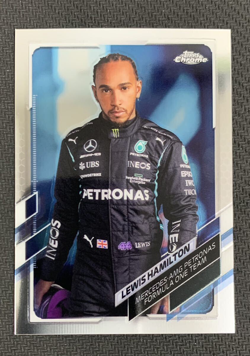 LEWIS HAMILTON Chrome Mercedes 2021 Topps Chrome Formula 1 F1 #1_画像1