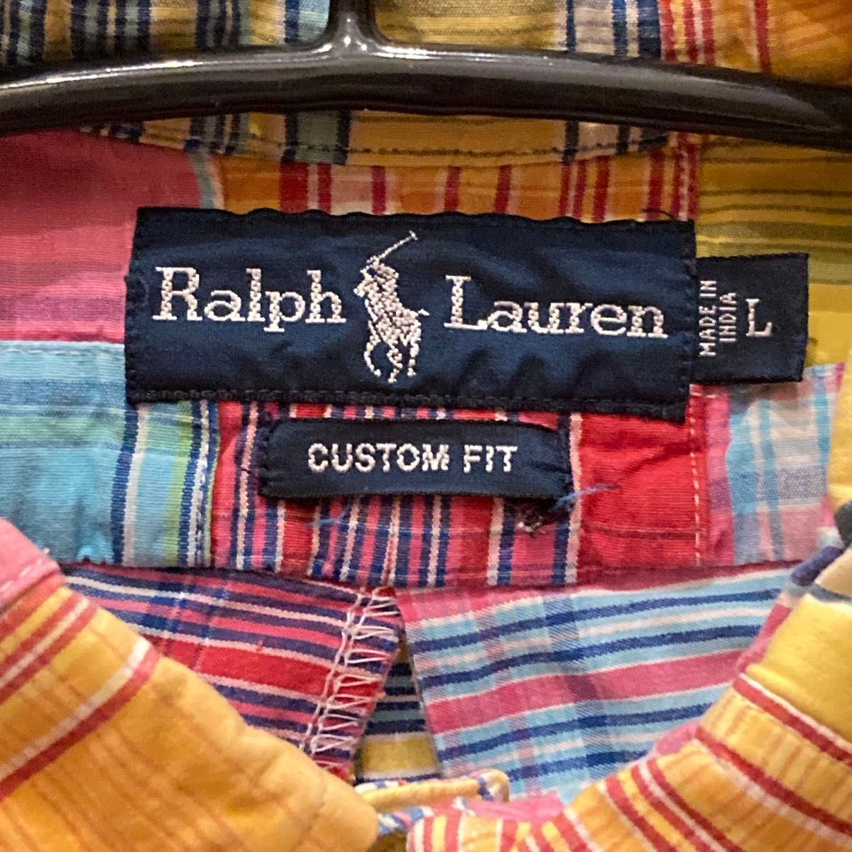 Ralph Lauren ラルフローレン パッチワーク　半袖シャツ　サイズL