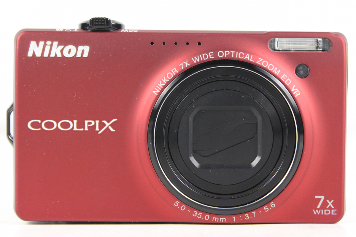 【ト福】Nikon ニコン COOLPIX クールピクス S6000 デジタルカメラ フラッシュレッド デジカメ 14.2メガピクセル LBZ01LSL32_画像1