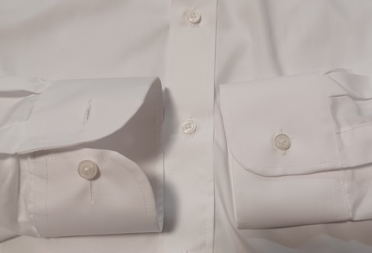 (未着用品) 日本製 紳士 ウィングカラー シャツ サイズ L 長袖 フォーマル ドレスシャツ、ウェディング パーティ 衣装 若干の難ありWM010L の画像4