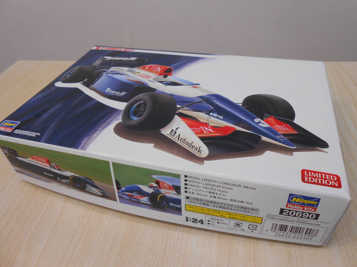 25035 譲渡品 Hasagawa ハセガワ TYRRELL 021 YAMAHA ティレル 021 ヤマハ 1:24 ディスプレイ専用モデルの画像1