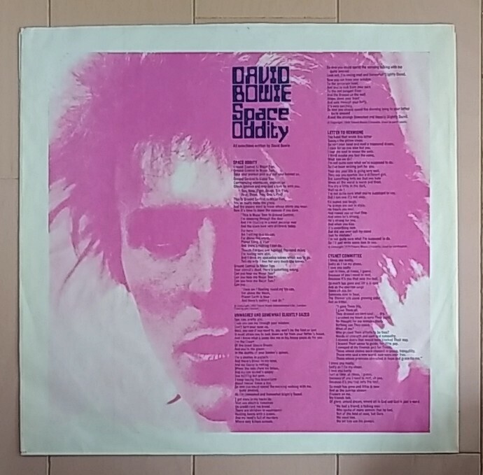 [UK record 1stPress 1E/1E with Poster]David Bowie( David bow i) / Space Oddity