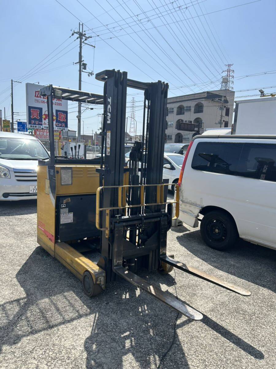 フォークリフト 電動 TCM 揚高5M 最大荷重1400KG エレクトリック フォークリフトの画像1