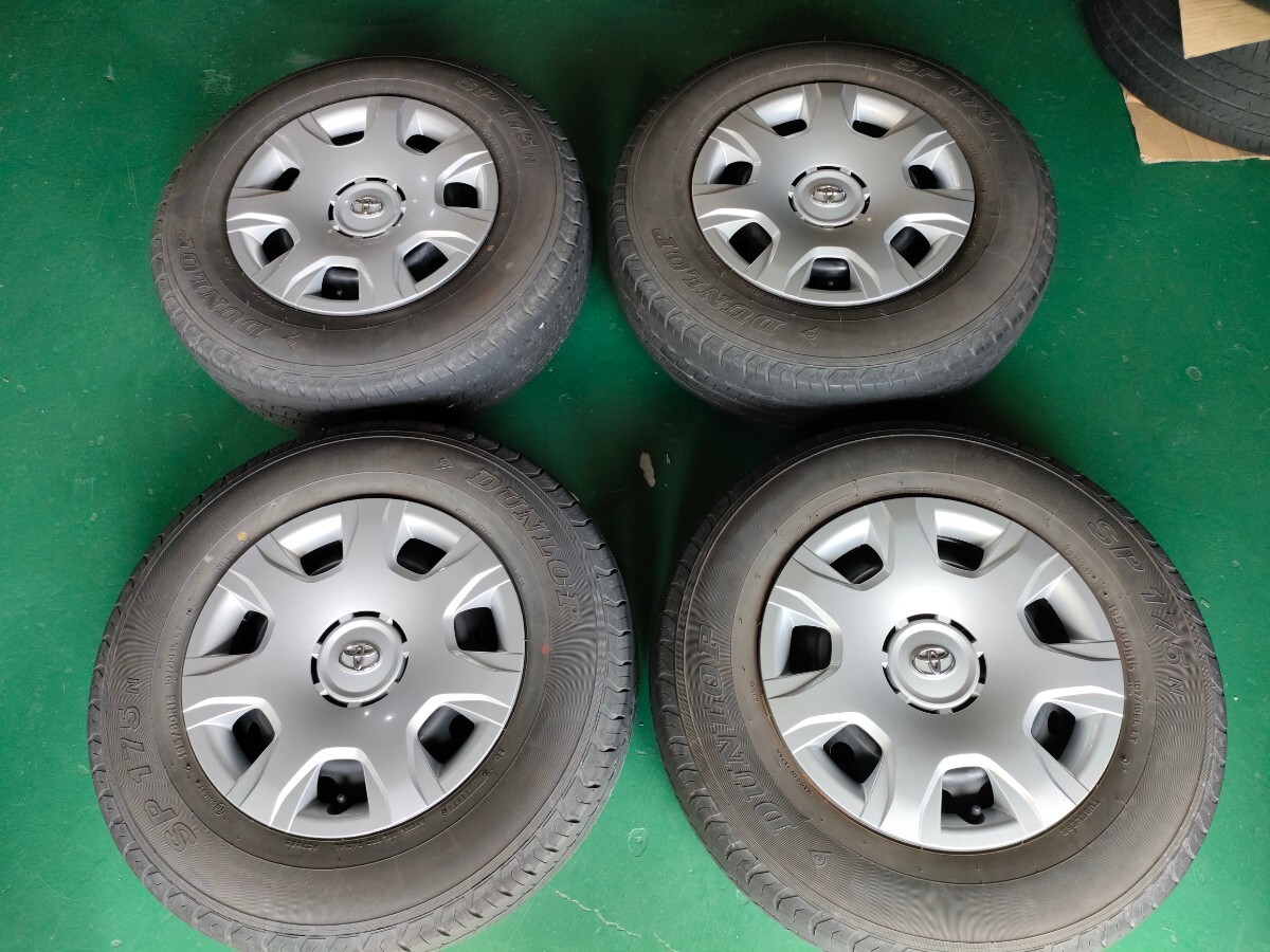 TOYOTA Toyota Hiace original steel wheel 6Jx15 139.7-6H + tire 195/80R15 4 pcs set 