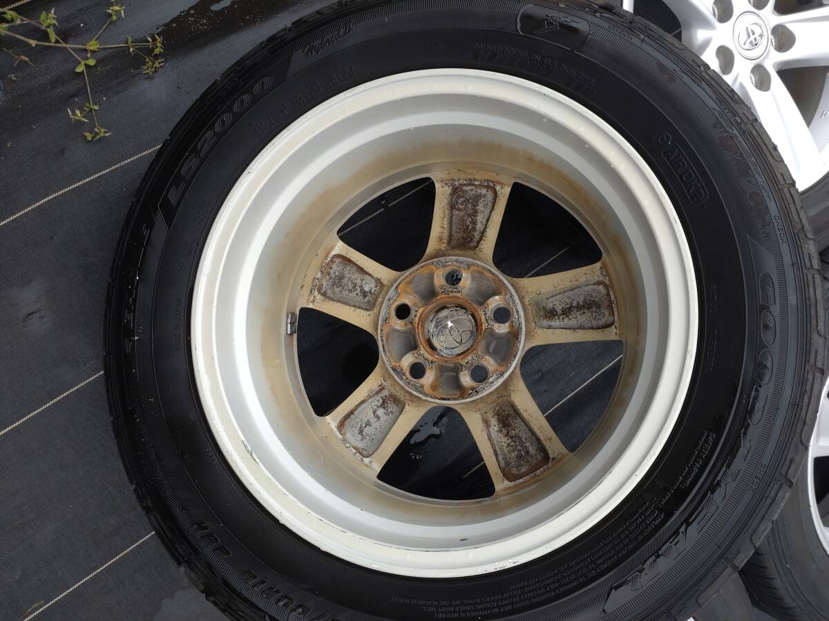 トヨタ純正 130系 マークX 純正ホイール 16x7J+40 114.3-5H +GOODYEAR LS2000 タイヤホイール４本セットの画像6