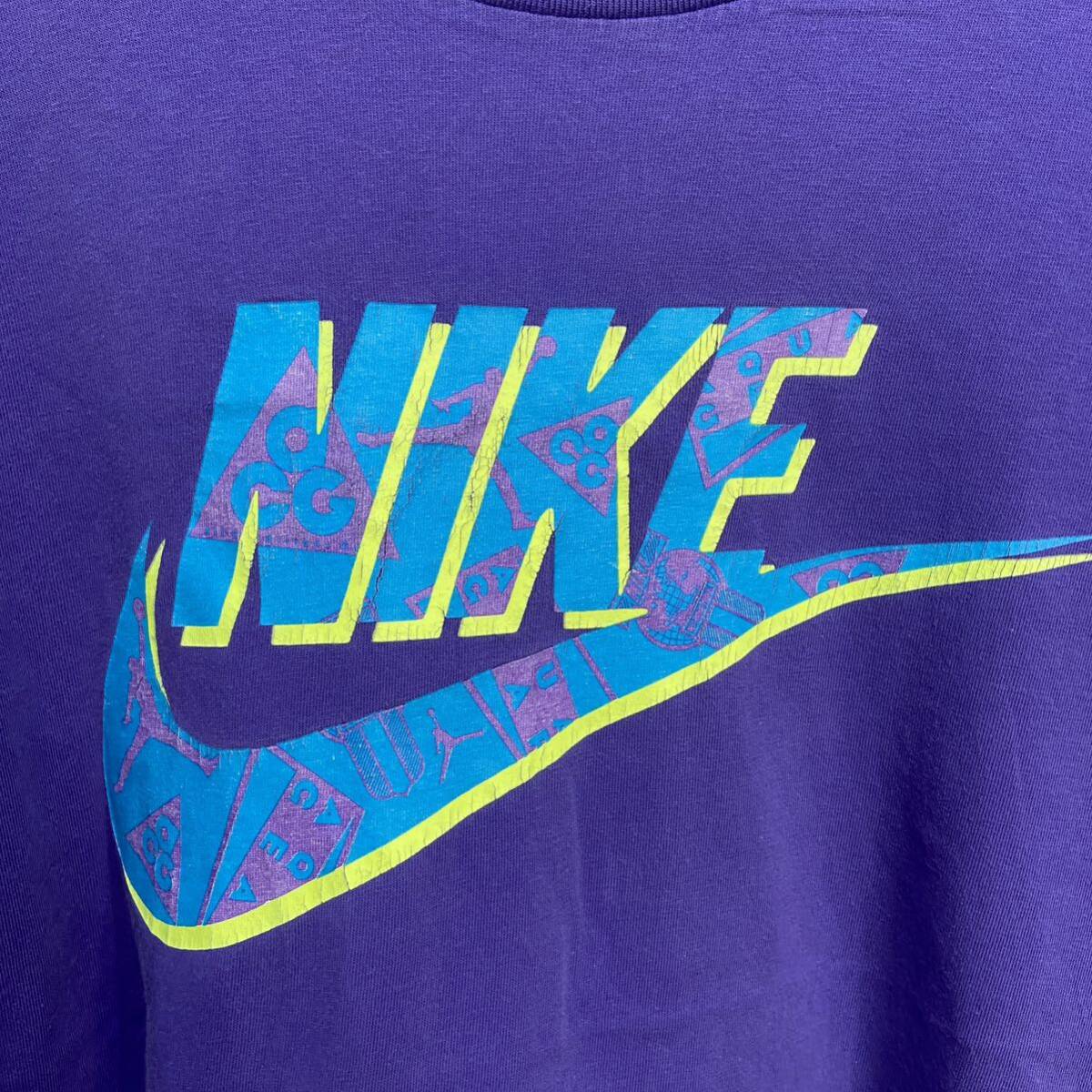 送料無料☆ 90s☆USA製☆NIKE☆ロゴTシャツ☆銀タグ☆ACG☆アクアギア☆ジョーダン_画像2