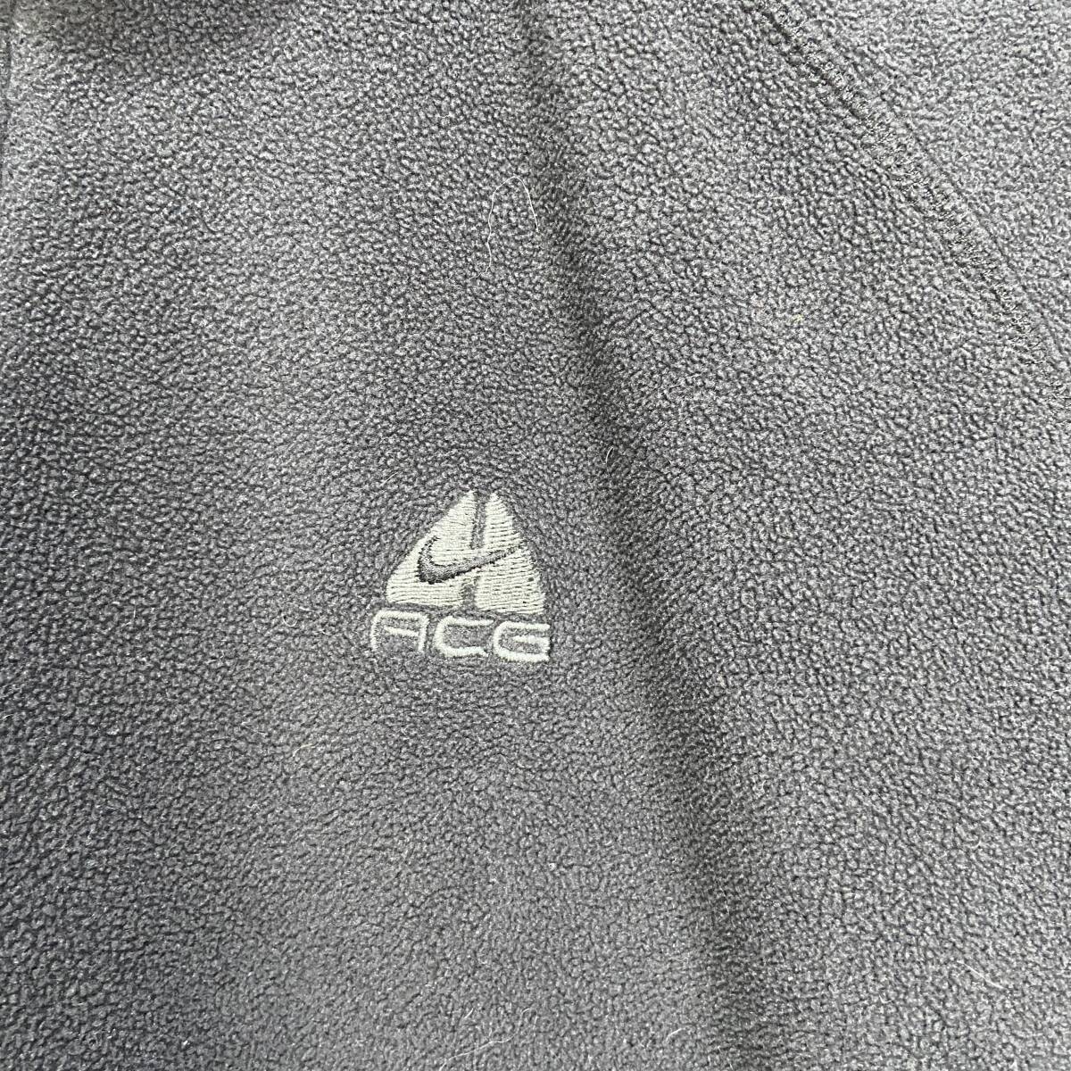  free shipping *NIKE*ACG*e-si-ji-* half Zip fleece *M* black *D24M