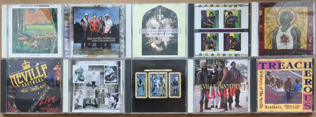 ■まとめて!■ネヴィル・ブラザーズ The Neville Brothers CD 合計10枚セット! 70's R&B The Metersの画像1