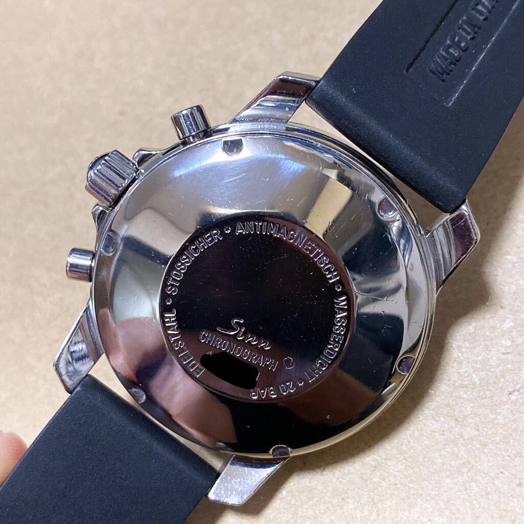 稼働品 △☆ Sinn 103.B.AUTO クロノグラフ バルジュー7750 ドイツ製 自動巻きの画像2