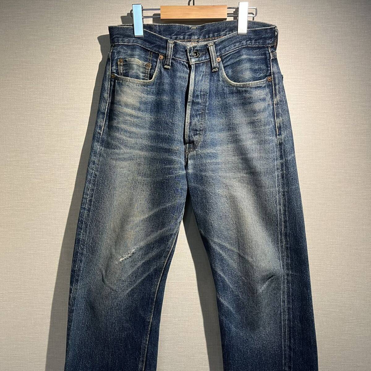 鬼ヒゲ 旧ドゥニーム DENIME BIGEモデ66 xx warehouse フルカウント 激落 ダメージ有り 雰囲気系 オリゾンティ リゾルト 501xx 大戦モデルの画像1