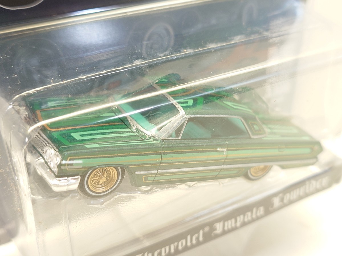 【チェイスカー・シークレット】Mijo特注 グリーンライト 1/64 1963 シボレー インパラ ローライダー Chevrolet Impala Lowrider 62CAFHの画像3