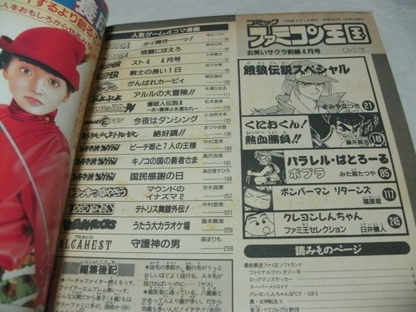 【 コミック ファミコン王国 1994年4月号 『 ３大超熱血ゲームまんが全力投球号 餓狼SP/スーパーストⅡ/くにおくん 』 】の画像8
