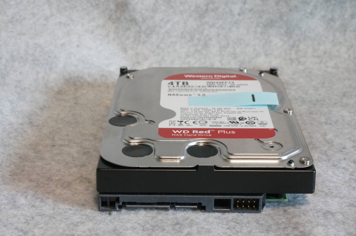 【中古】WD40EFZX Western Digital Red Plus【4TB】 3.5インチ SATA HDD No.1_画像3