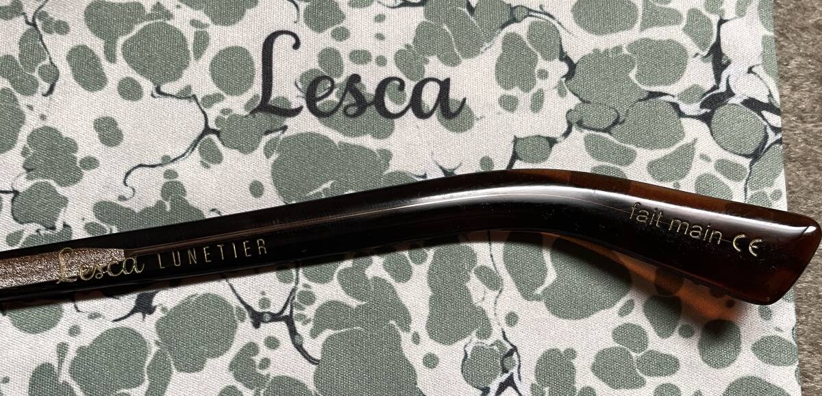 Lesca レスカ 眼鏡 メガネ BERTOLT クラウンパント 8mm ブラウン フレンチヴィンテージ_画像4