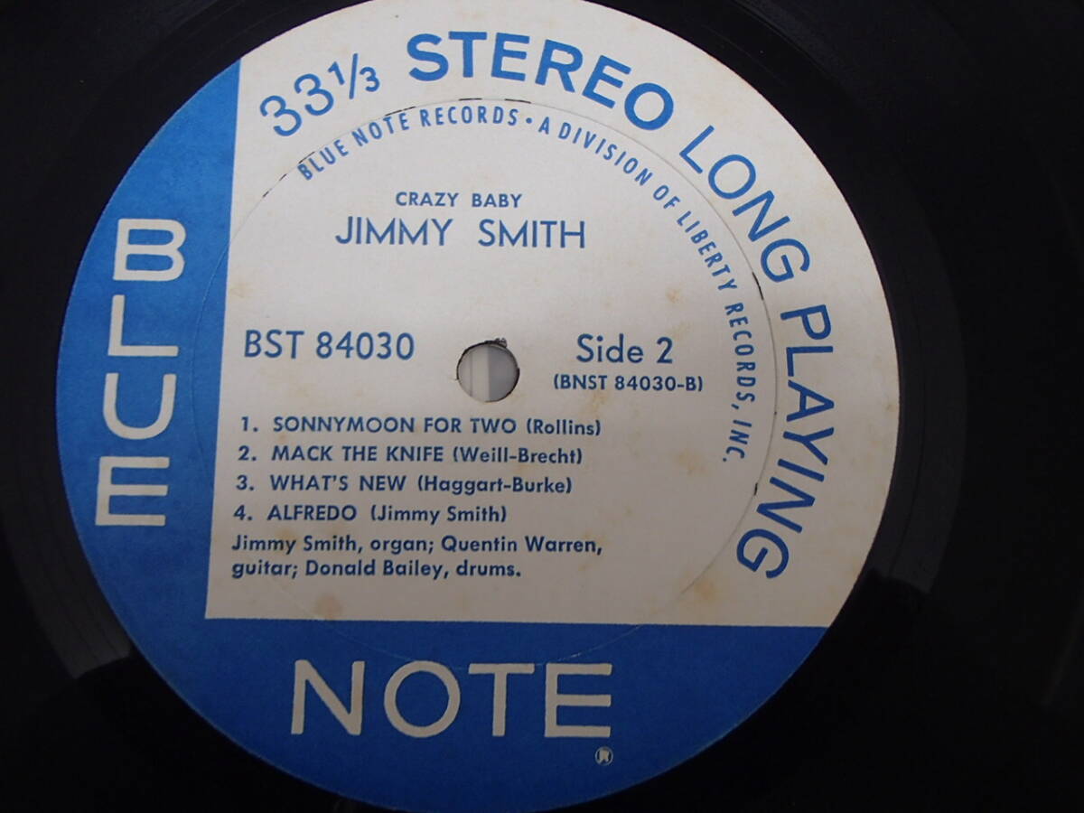 US盤　Crazy! Baby / The Incredible Jimmy Smith ブルーノート BST84030 リバティ盤_画像6