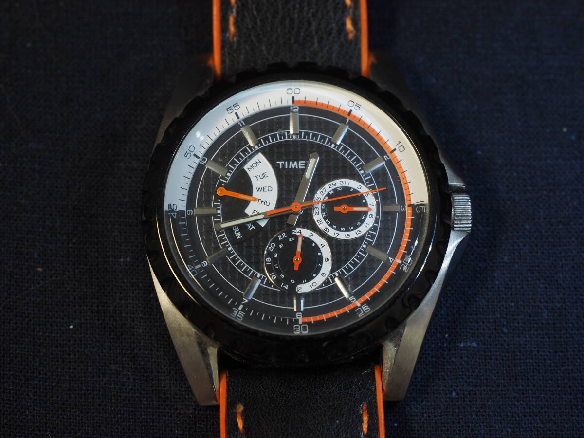 【即決 送料込】 TIMEX タイメックス 腕時計 ブラック オレンジ