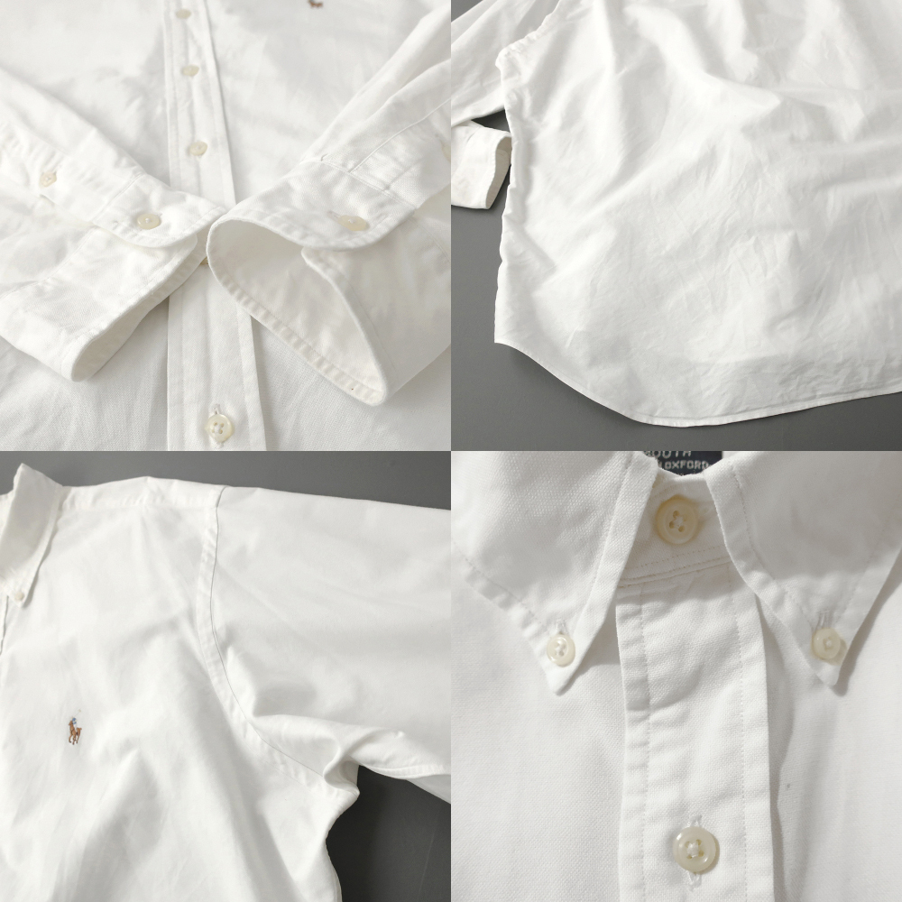 ラルフローレン BIGFIT オックスフォードシャツ カラーポニー刺繍 ホワイト 17-1/2(XL)_画像5
