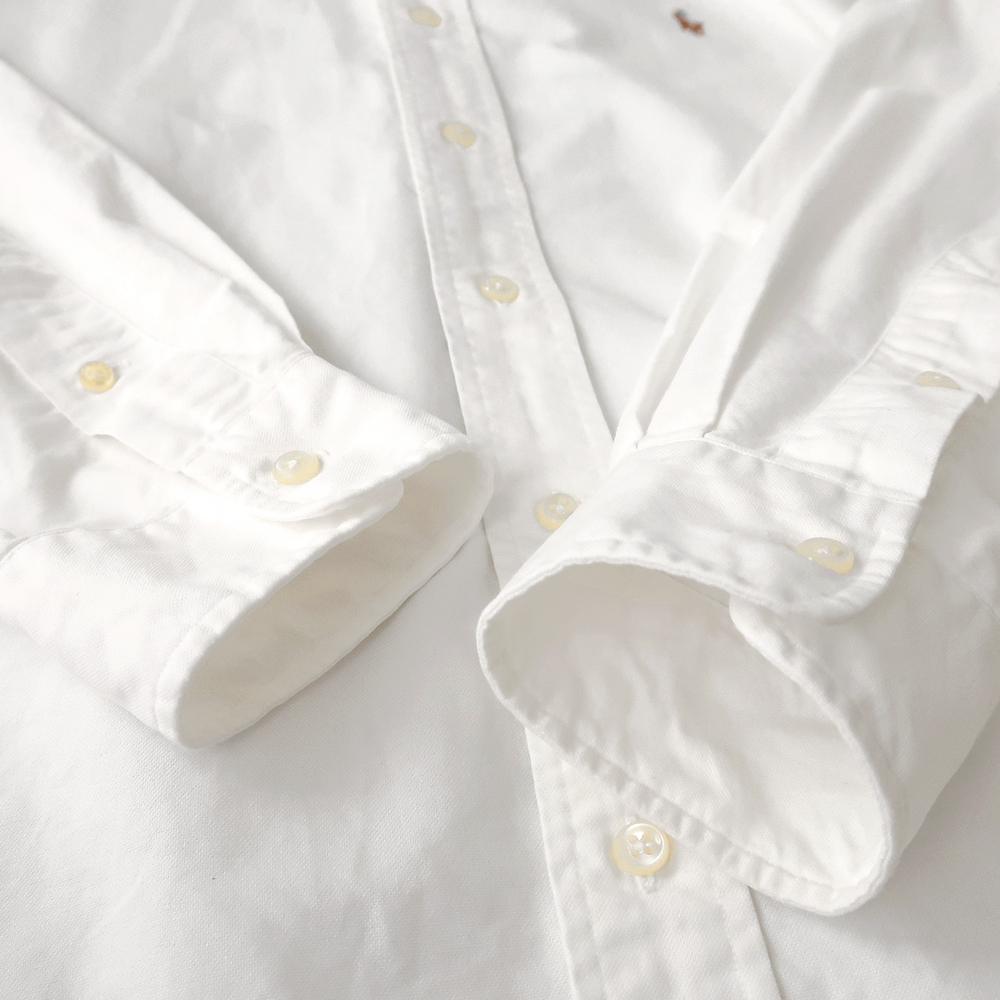 ラルフローレン オックスフォードシャツ ボタンダウン カラーポニー刺繍 ホワイト16(L)_画像9