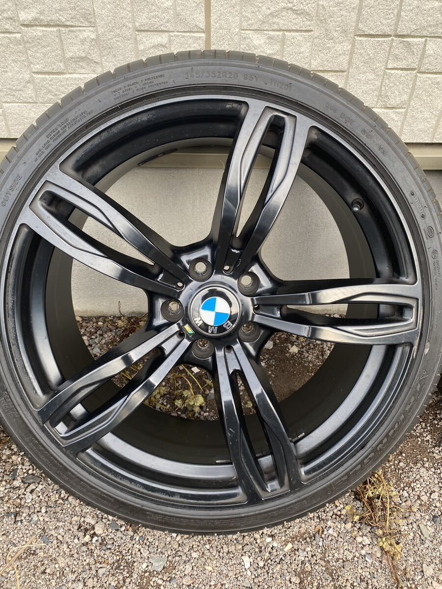 BMW ホイール 20インチ 4本セットPCD120 内1本要修復ジャンク 夏タイヤ付き 9.5J 8.5J 275/30/20 245/35/20 M5 5シリーズ の画像3