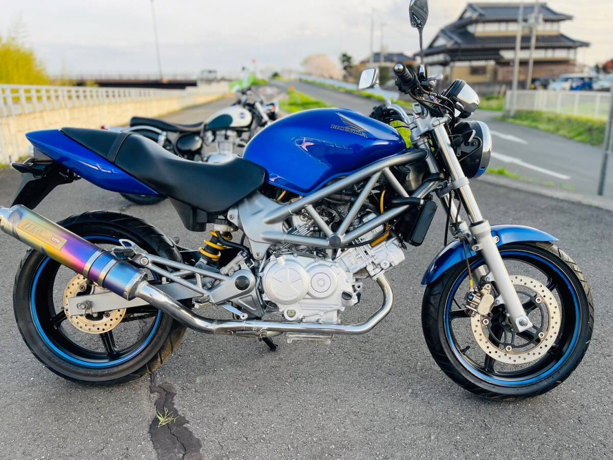 ホンダ VTR250 後期型 MC33 15,215km モリワキマフラー付き 簡易整備・オイル交換済！中古車体！ 動画有！全国配送可！の画像1