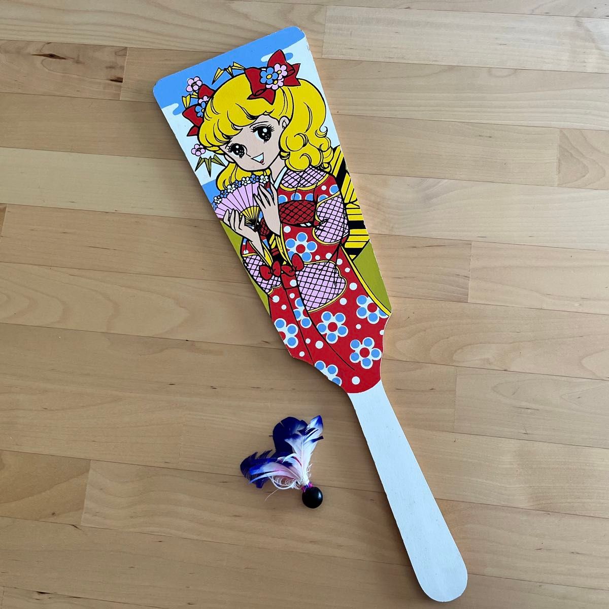 昭和レトロ 羽子板 木製一枚板 ① 70〜80年代のヴィンテージ品 昭和レトロ 羽子板 木製一枚板 ① 70〜80年代のヴィンテージ品