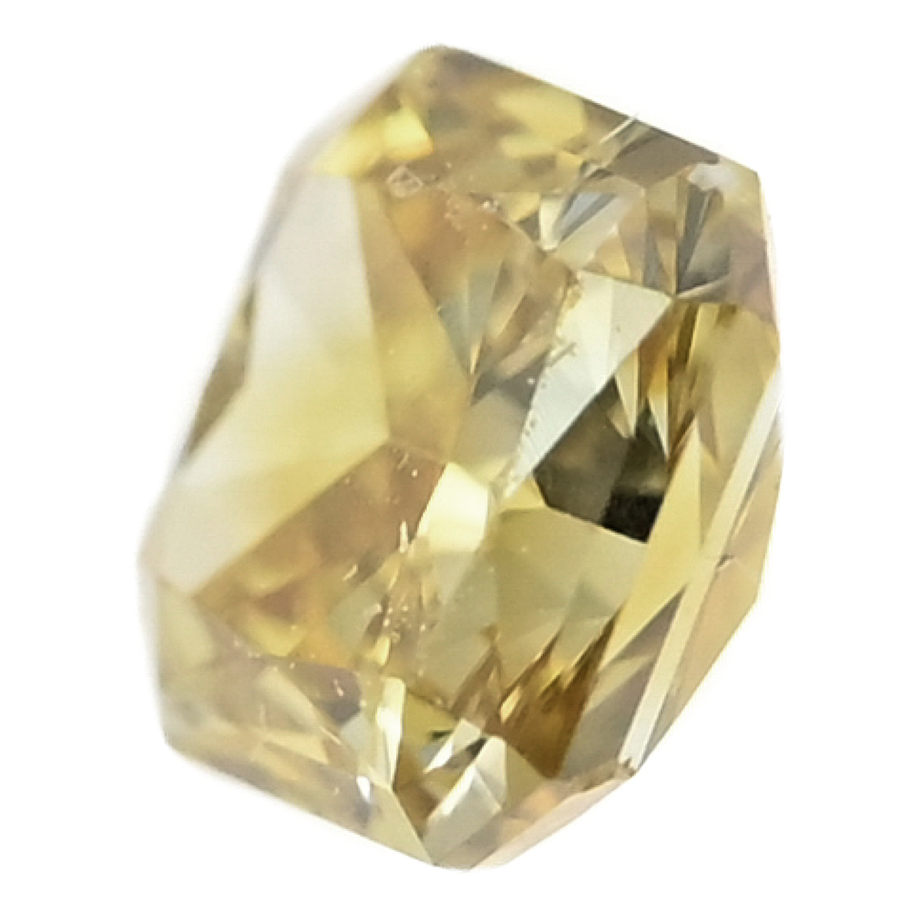 ファンシーカラー・FANCY DEEP ORANGY YELLOW ダイヤモンドルース/Diamond/0.18ct/COLOR DISTRIBUTION-UNEVEN/イエロー■507509_画像2