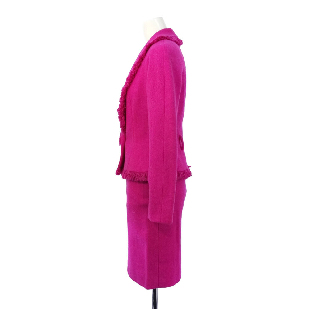  Christian Dior 1990s бахрома юбка костюм One-piece /8H12021221/8H12033131/36/ розовый /Christian Dior на следующий день рассылка возможно #515749