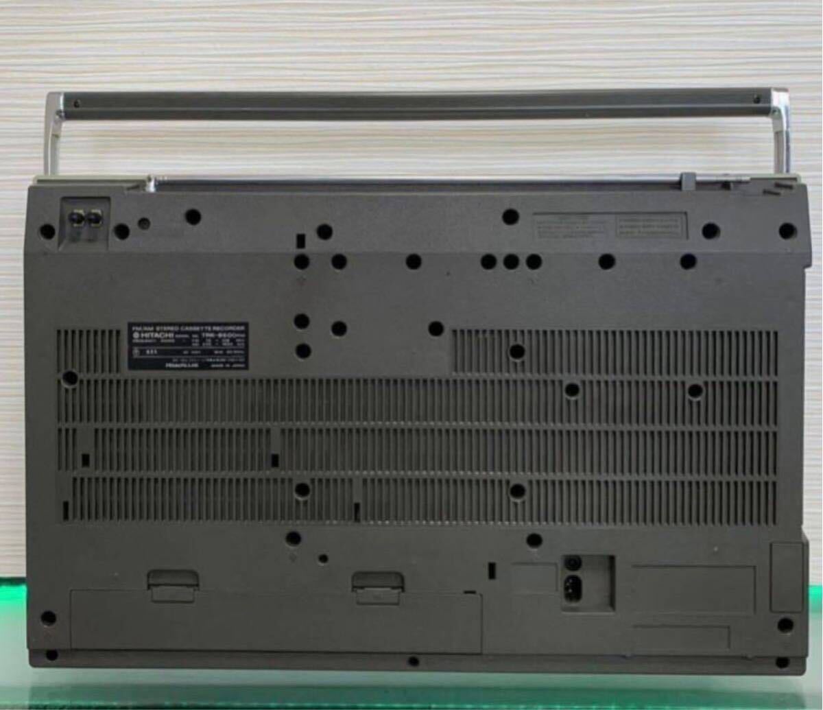 綺麗 昭和 当時もの HITACHI 日立 TRK-8600RM ラジカセ PERDISCO パディスコ 昭和レトロ 大型 METAL整備品の画像10
