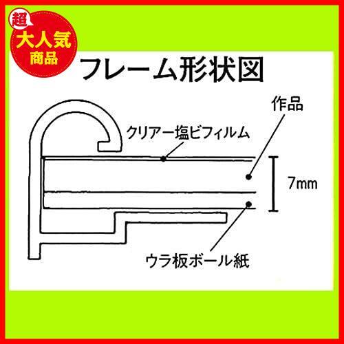 【最安！数量限定！】 フレーム イワタ ワンプッシュパネル B2 アルミ ブラック PP-21-BK-B2_画像5