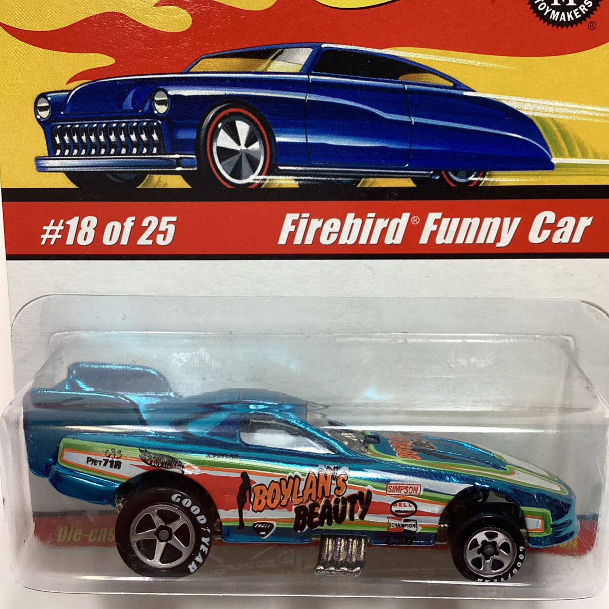 ☆ホットウィール クラシックス☆ ポンティアック ファイヤーバード ファニーカー 青 Hot Wheels CLASSICS の画像1