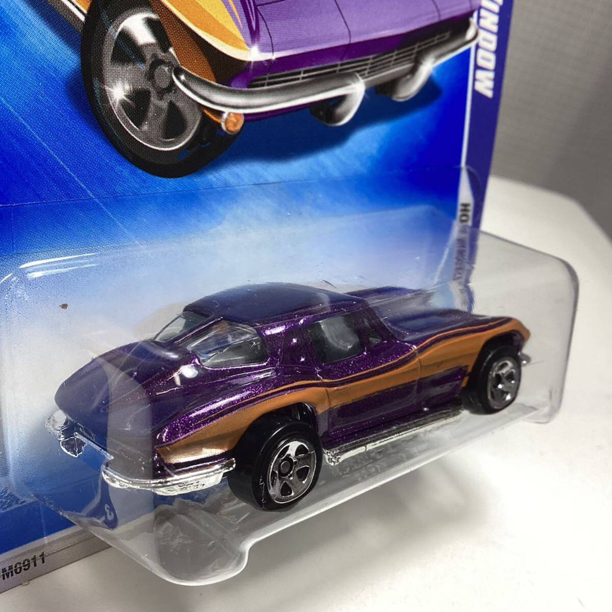 ☆ホットウィール☆ '63 シボレー コルベット スプリット ウィンドウ 紫 Hot Wheelsの画像4