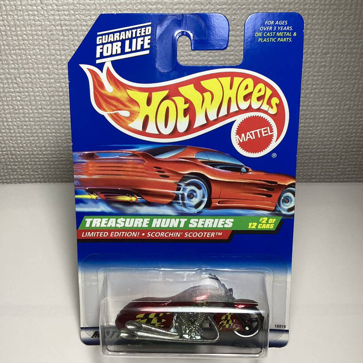 TREASURE HUNT!トレジャーハント！☆ホットウィール☆ スコーチン スクーター Hot Wheels の画像2