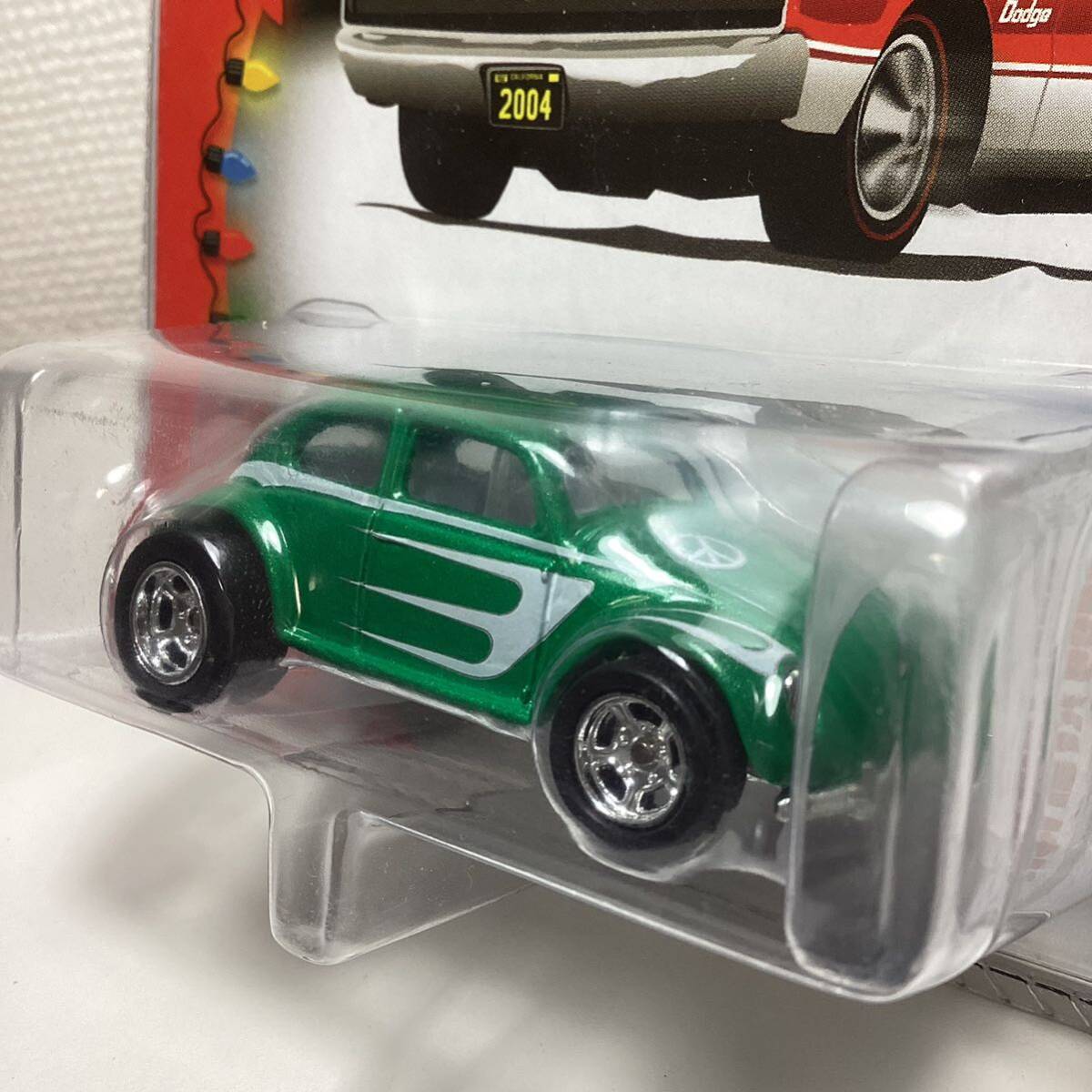 ☆ホットウィール☆　フォルクスワーゲン　ビートル　緑　HOLIDAY RODS ホリデーロッド　Hot Wheels _画像3