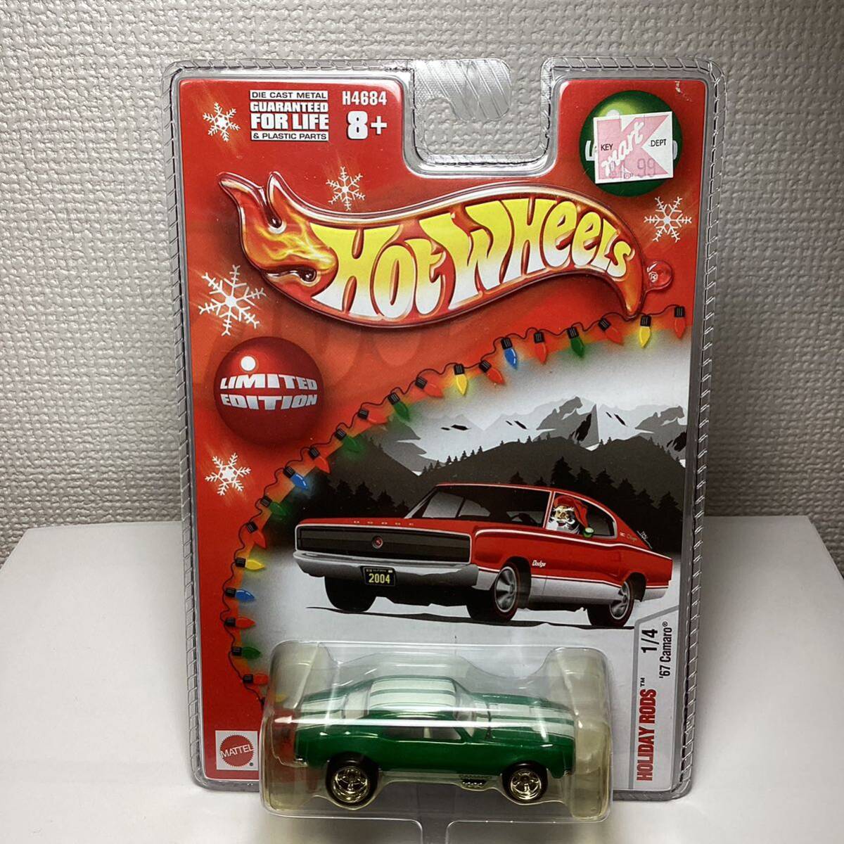 ☆ホットウィール☆ '67 シボレー カマロ 緑 HOLIDAY RODS ホリデーロッド Hot Wheels の画像2