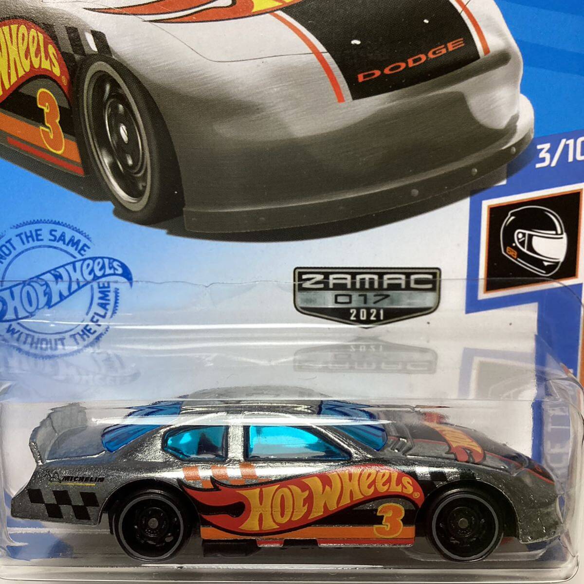 【Walmart限定 ザマック】☆ホットウィール☆ ダッジ　チャージャー　ストックカー　ブリスター割れあり　ZAMAC Hot Wheels_画像1