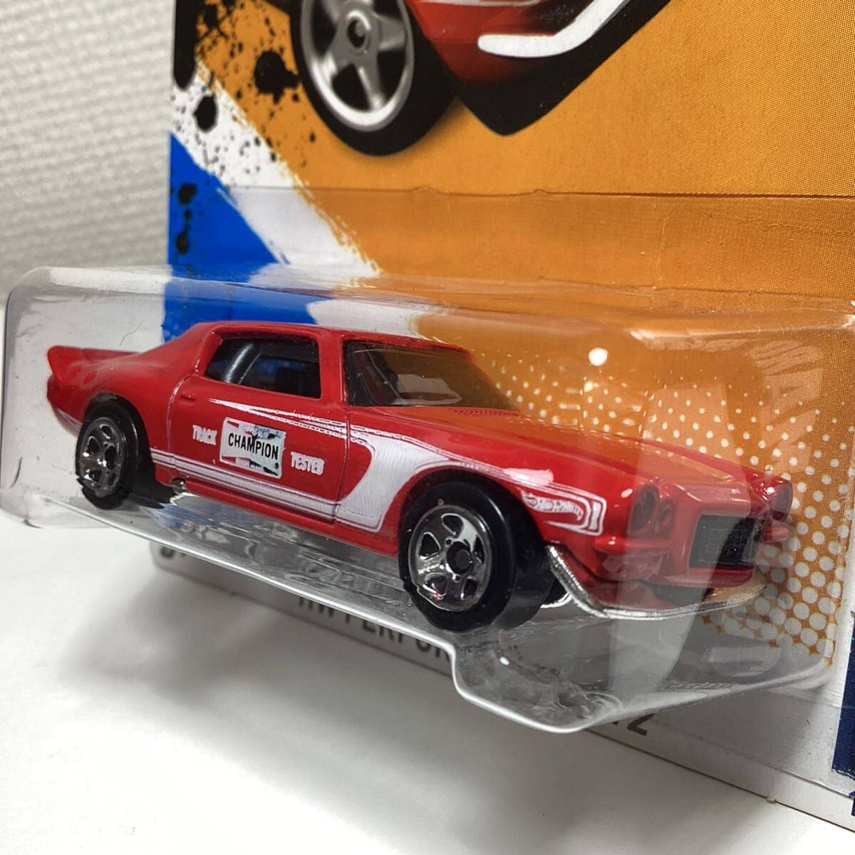 ☆ホットウィール☆ '70 シボレー カマロ ロードレース 赤 Hot Wheels の画像3