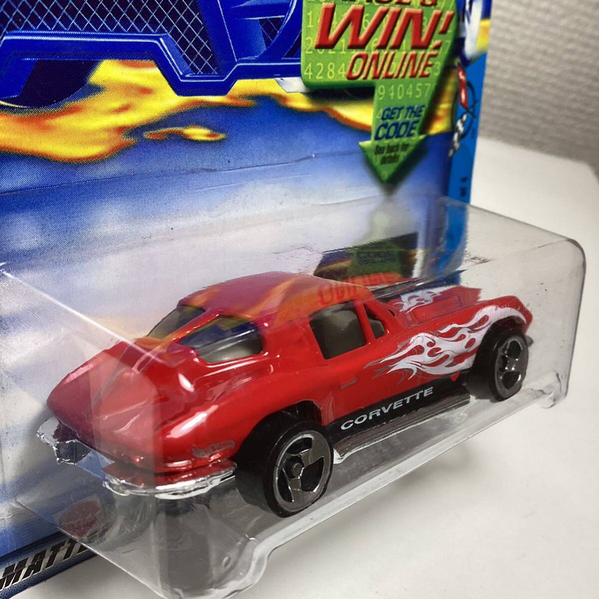 ☆ホットウィール☆ '63 シボレー コルベット 赤 フレイムス Hot Wheels の画像4