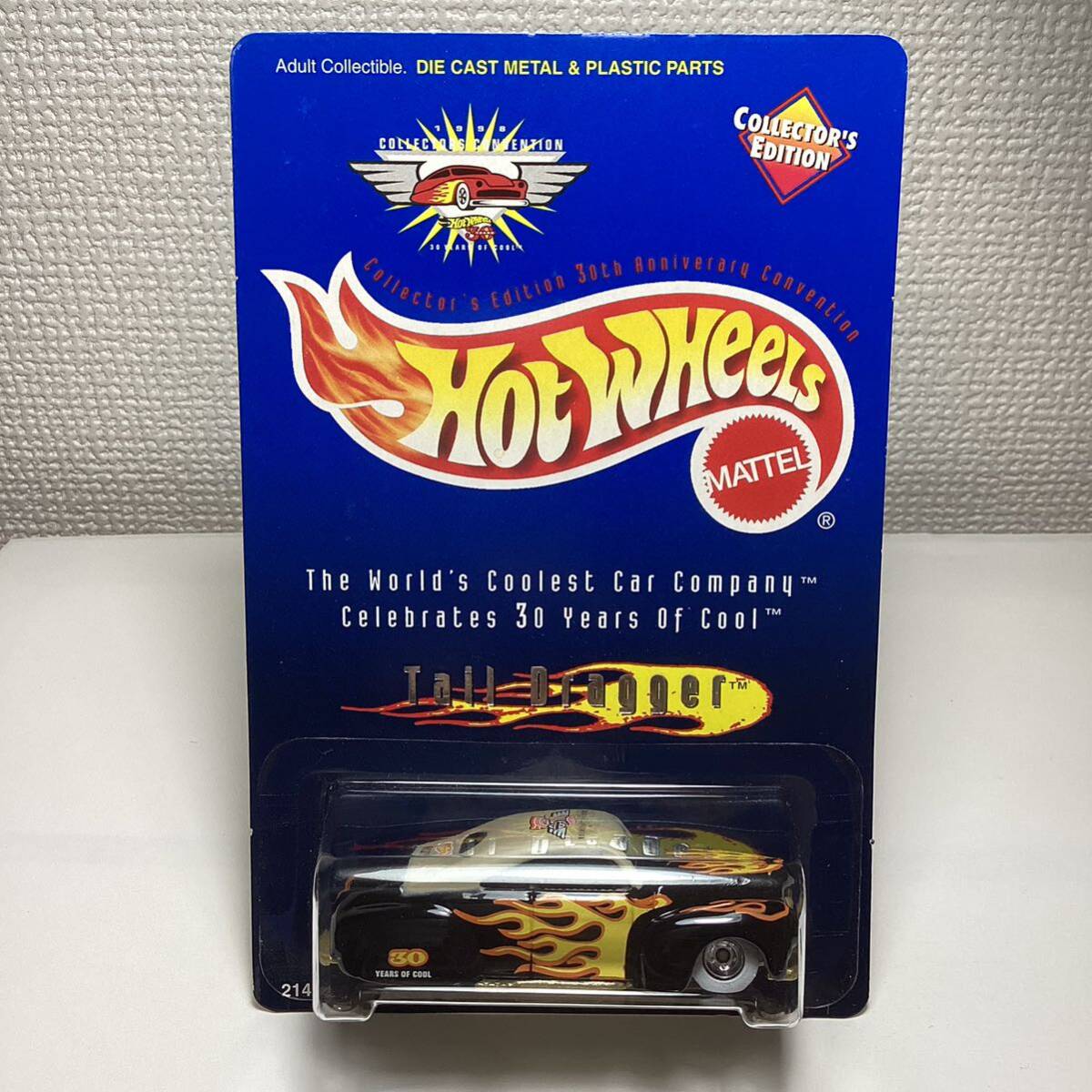 限定品 ☆ホットウィール☆ テイル ドラッガー 黒 フレイムス リアルライダー Hot Wheels の画像2