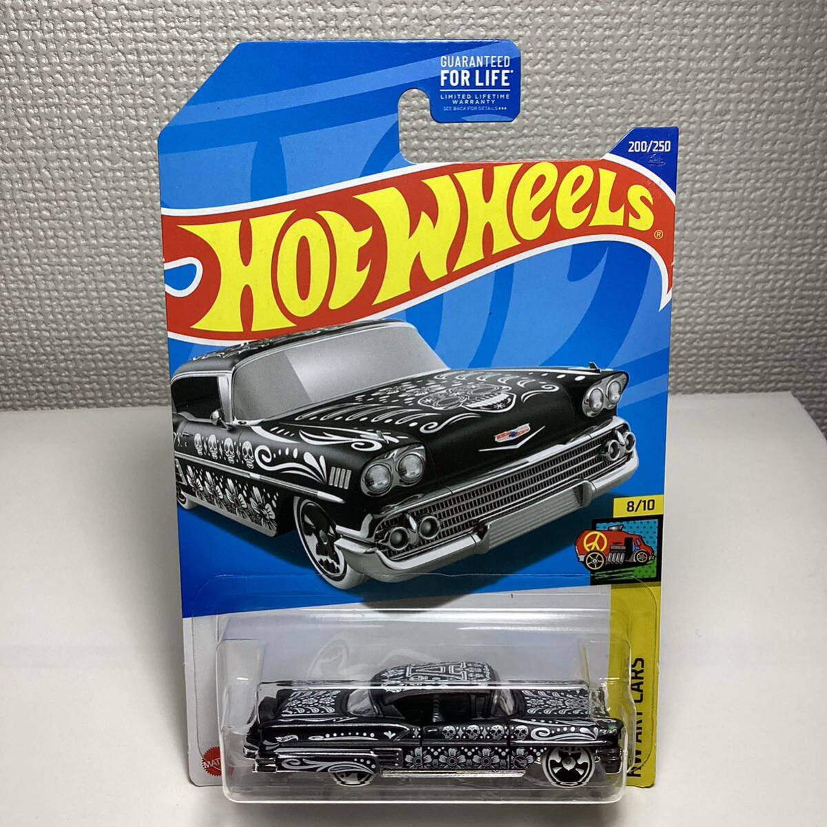 TREASURE HUNT!トレジャーハント！☆ホットウィール☆　'58 シボレー インパラ 黒　Hot Wheels _画像2