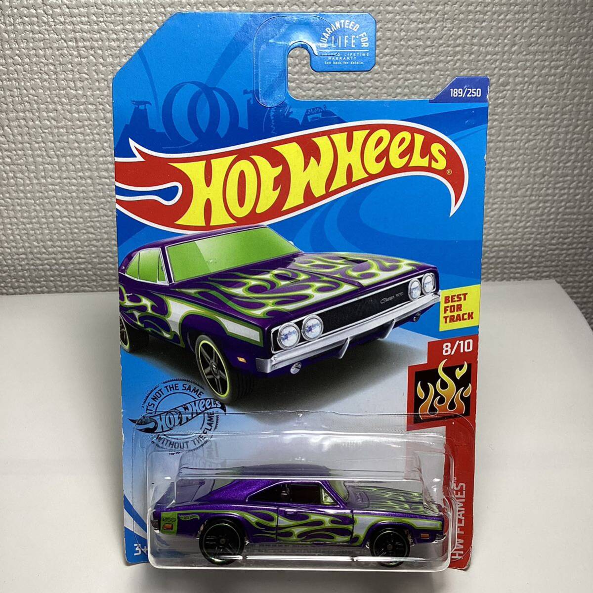 ☆ホットウィール☆ '69 ダッジ チャージャー　500 紫　Hot Wheels _画像2