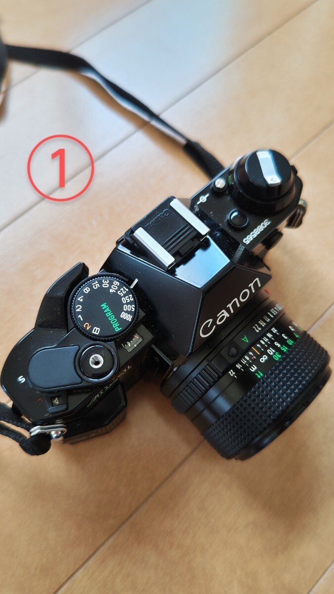 【ジャンク品扱い】canon/キャノン AE-1 PROGRAM カメラ/フィルムカメラ/一眼レフ　3台　セット_画像3