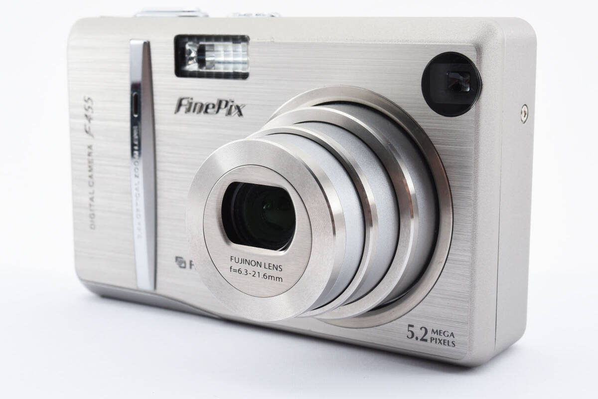 ★美品★富士フィルム FUJIFILM FinePix F455 シルバー コンパクトデジタルカメラ★ LL250#1376